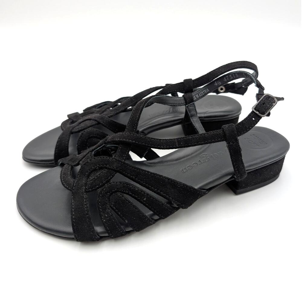 Paul Green Rumi Sandals Adjustable Women's Black Size US7/UK4.5 EU37.5